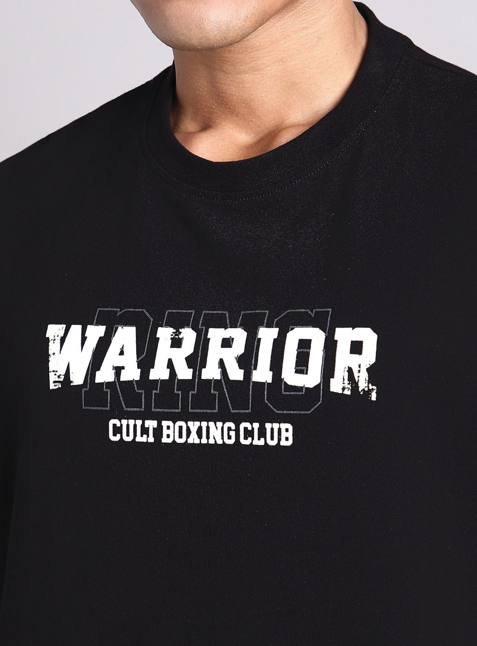 Men's Black Ring Warrior Boxing Relaxed Fit Tank