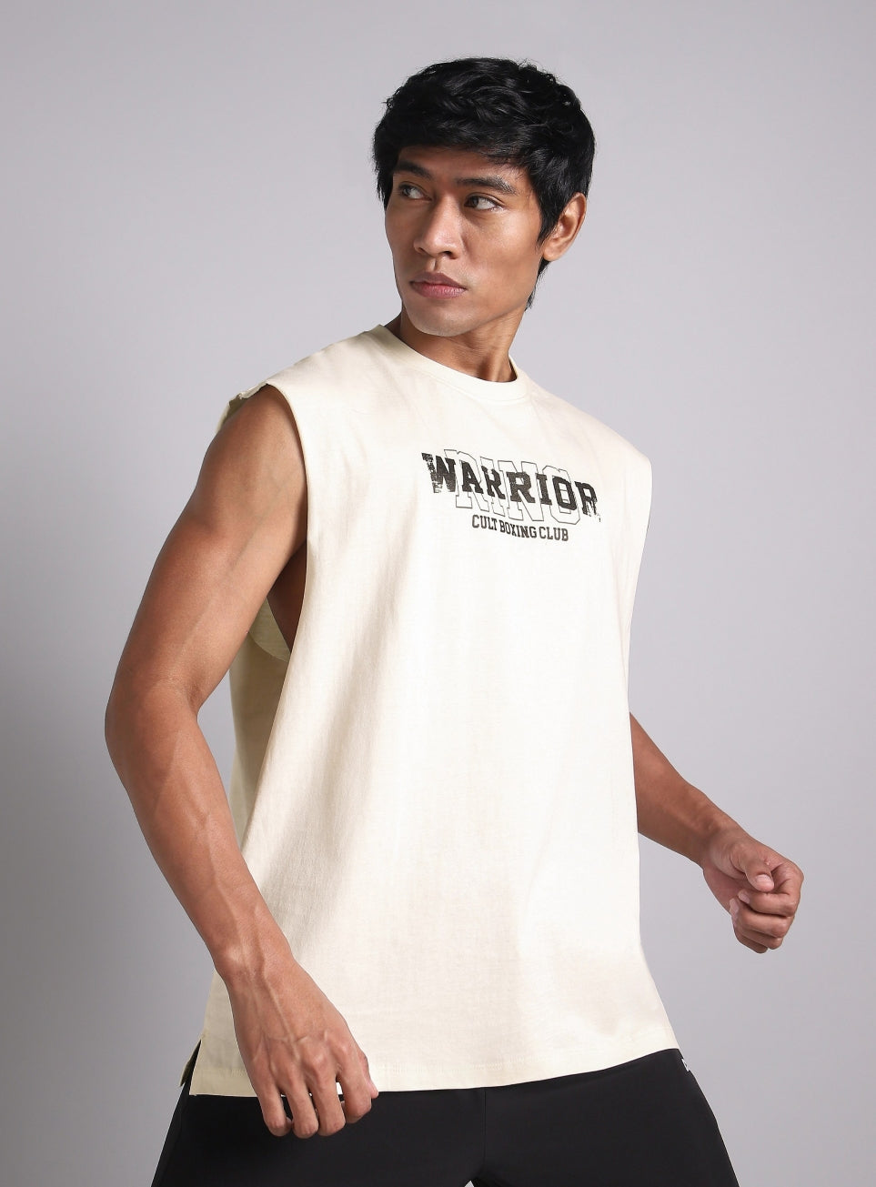 Men's White Ring Warrior Boxing Relaxed Fit Tank