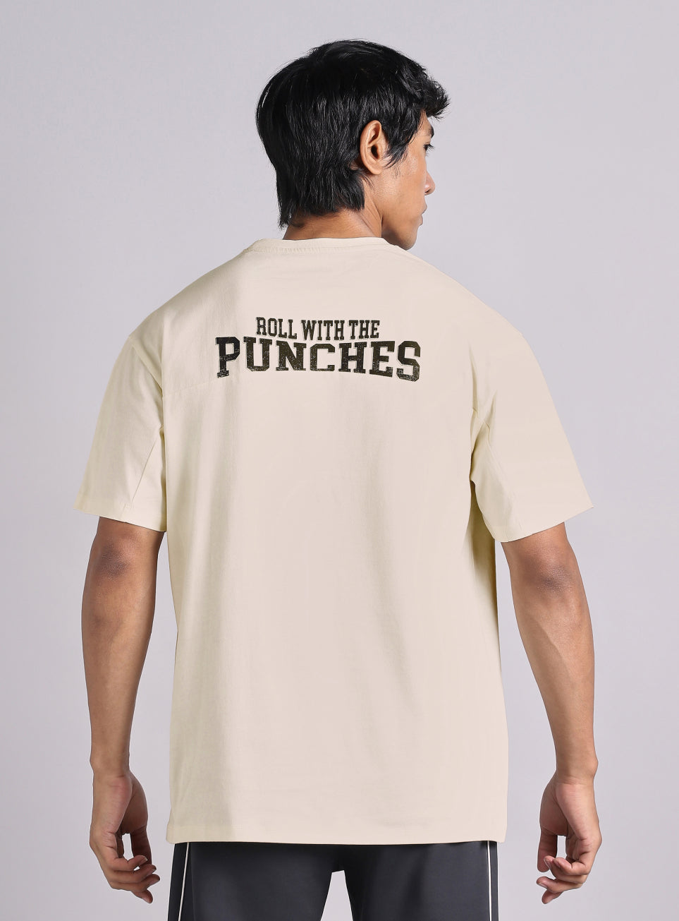 Men's White Boxing Pro Oversized Fit T-shirt