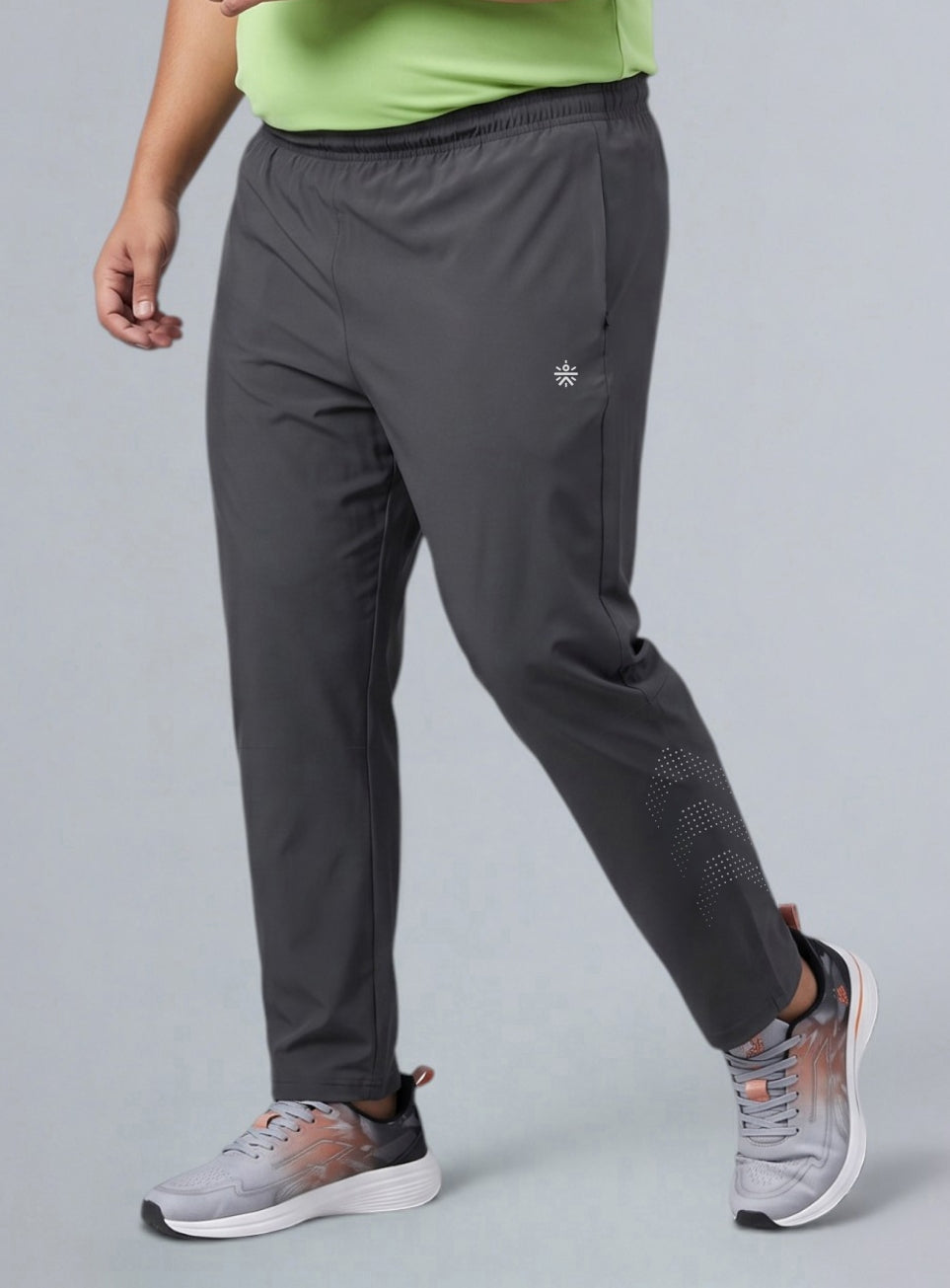 Men's Grey Ultimate Running Plus Size Trackpants