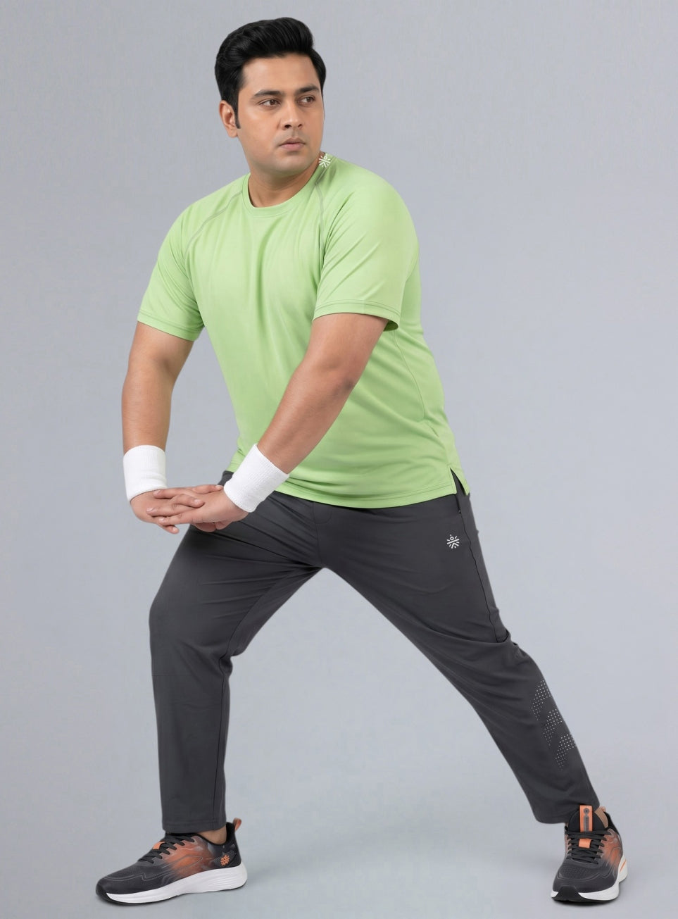 Men's Grey Ultimate Running Plus Size Trackpants