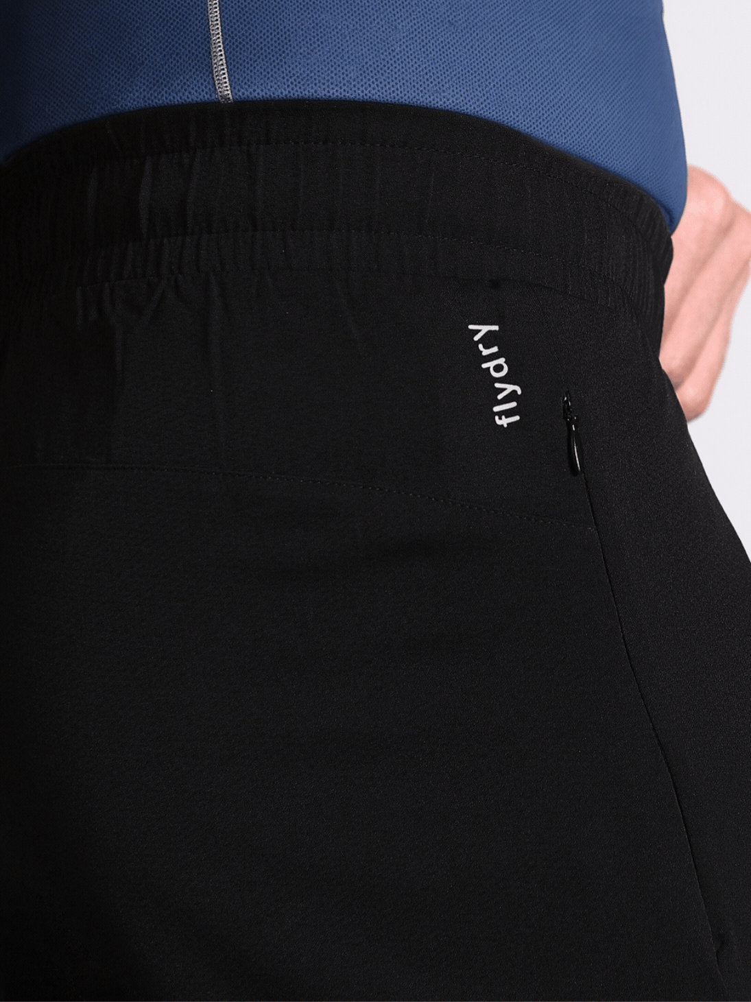 Men's Black High Impact Plus Size Running Trackpants