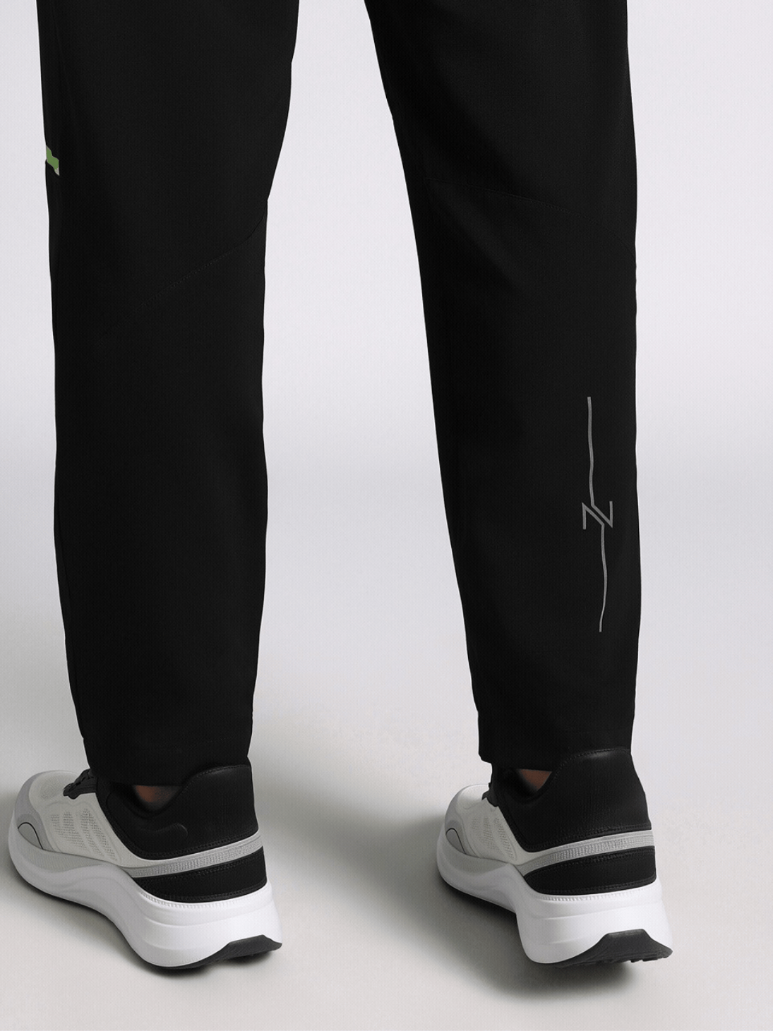 Men's Black High Impact Plus Size Running Trackpants