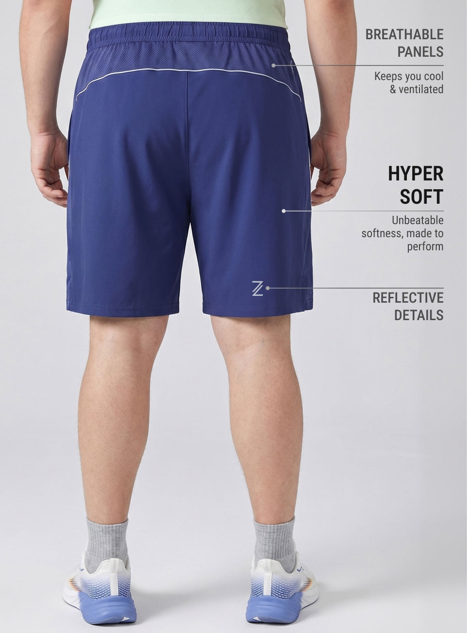 Men's Purple MotionEdge Plus size Shorts