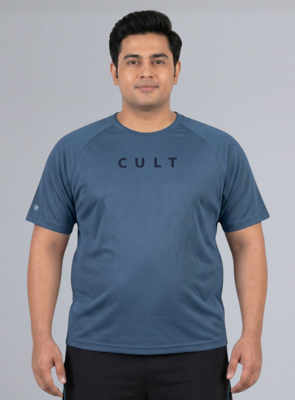 Men's Blue Plus Size Pro Run Athlete T-shirt
