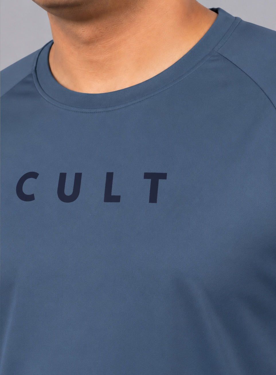 Men's Blue Plus Size Pro Run Athlete T-shirt