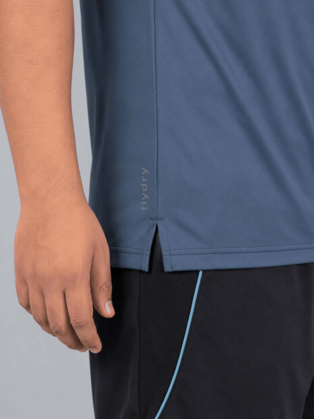Men's Blue Plus Size Pro Run Athlete T-shirt