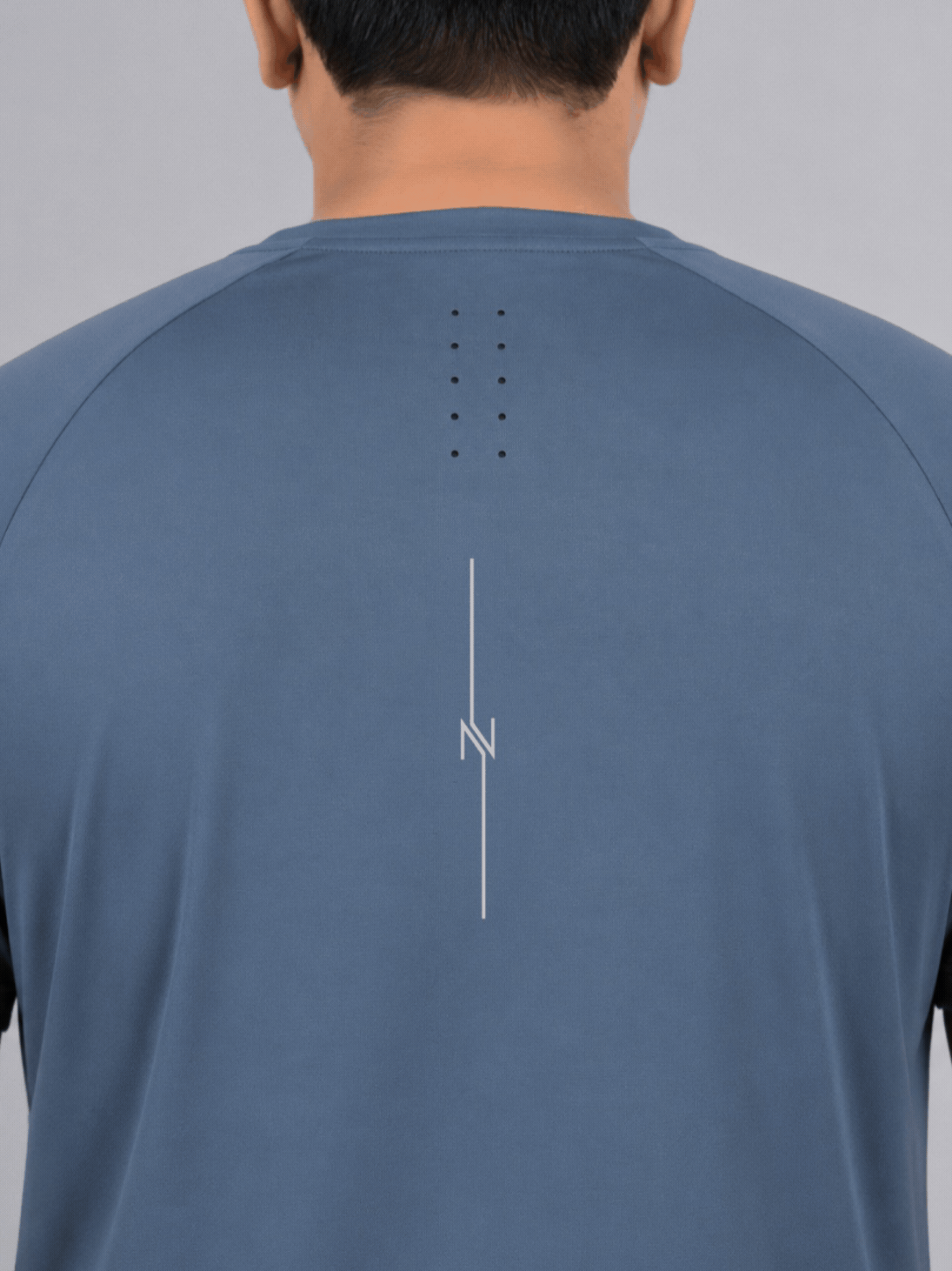 Men's Blue Plus Size Pro Run Athlete T-shirt