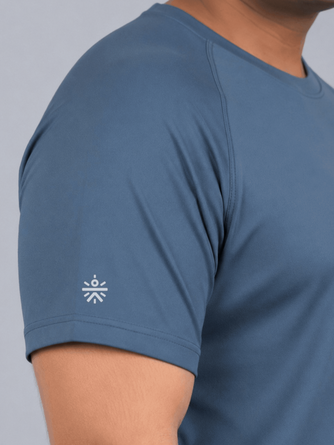 Men's Blue Plus Size Pro Run Athlete T-shirt