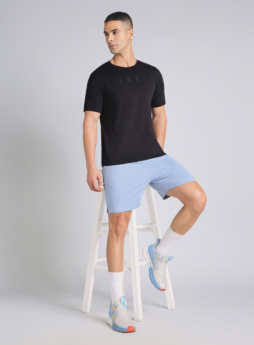 Men's Black Cult Printed All-Day Play T-shirt
