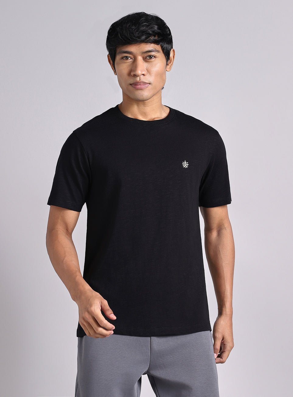 Men's Black Logo Mania Back Print Tshirt