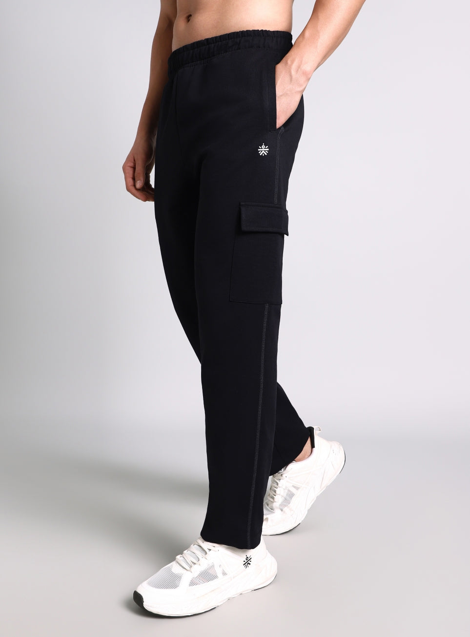 Men's Black Play In-Out Trackpants