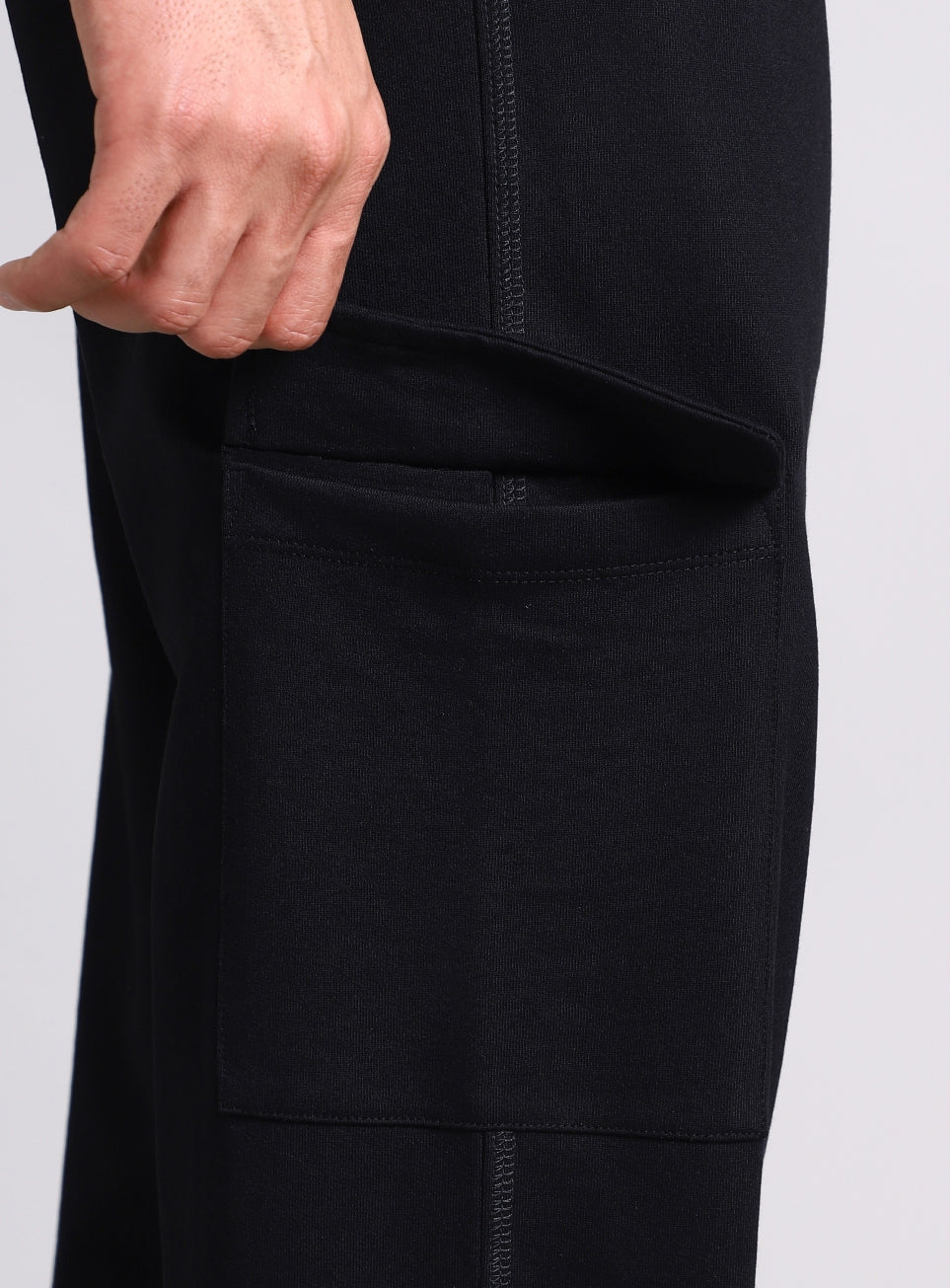 Men's Black Play In-Out Trackpants