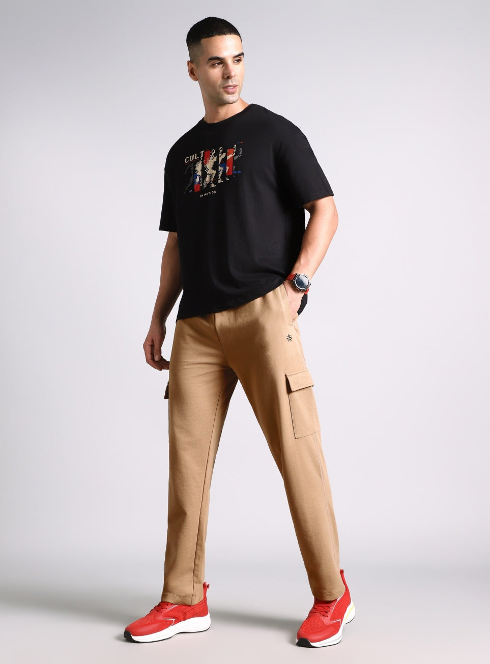 Men's Khaki Play In-Out Trackpants