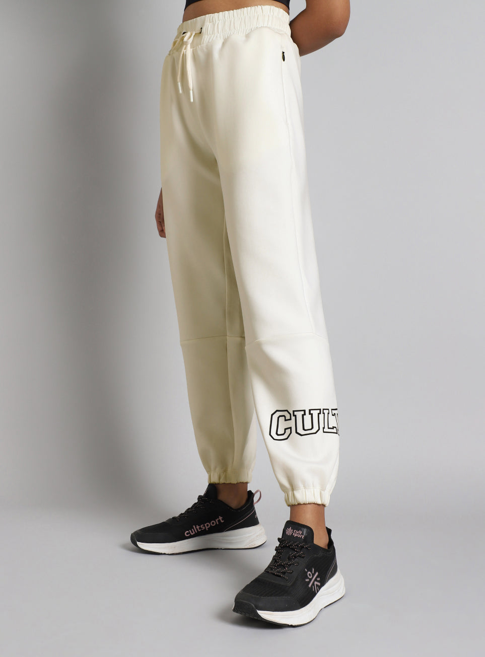 Women's White Combat fit Jogger