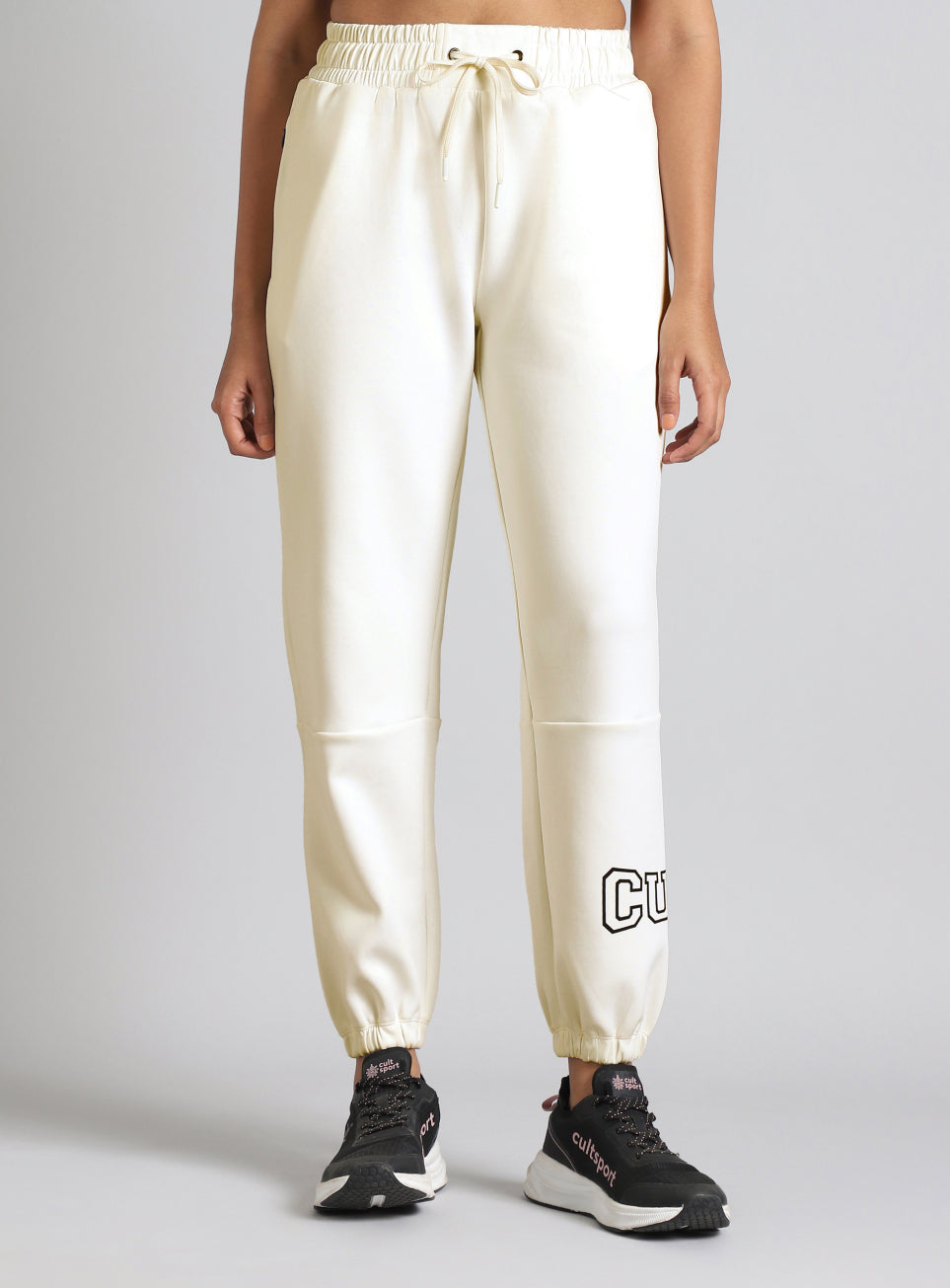 Women's White Combat fit Jogger