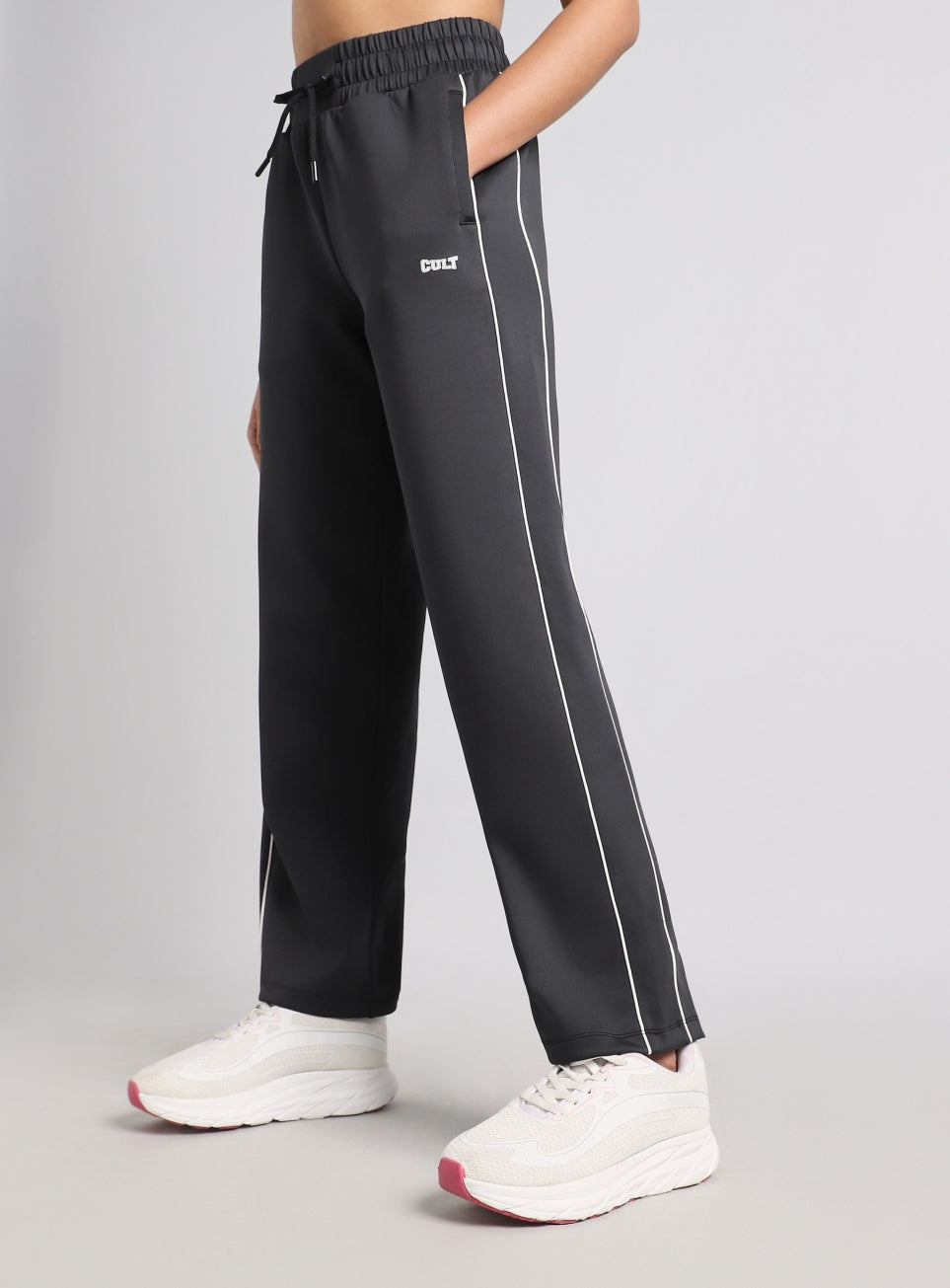 Women's Black Combat Pro Training Trackpants