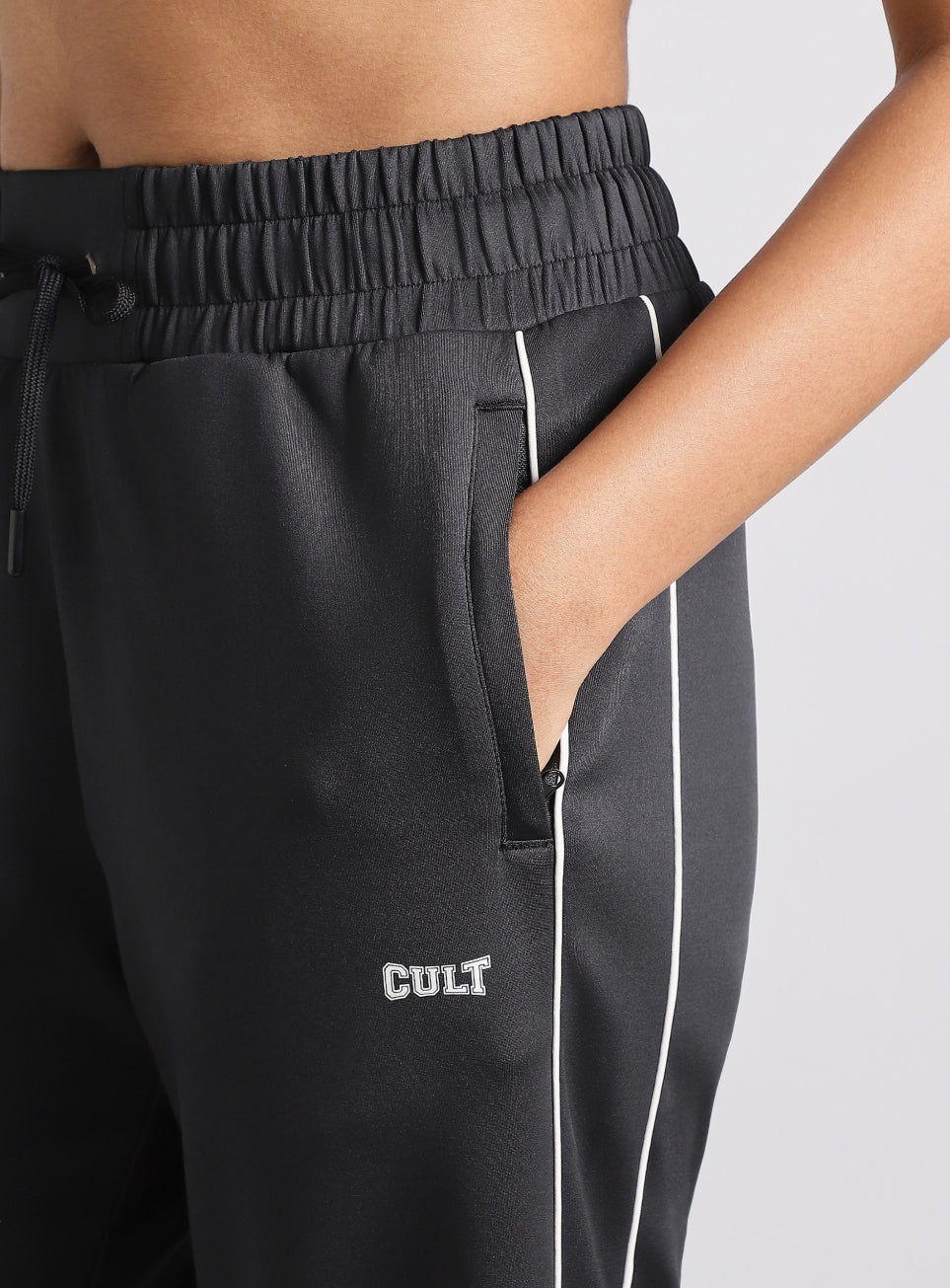 Women's Black Combat Pro Training Trackpants