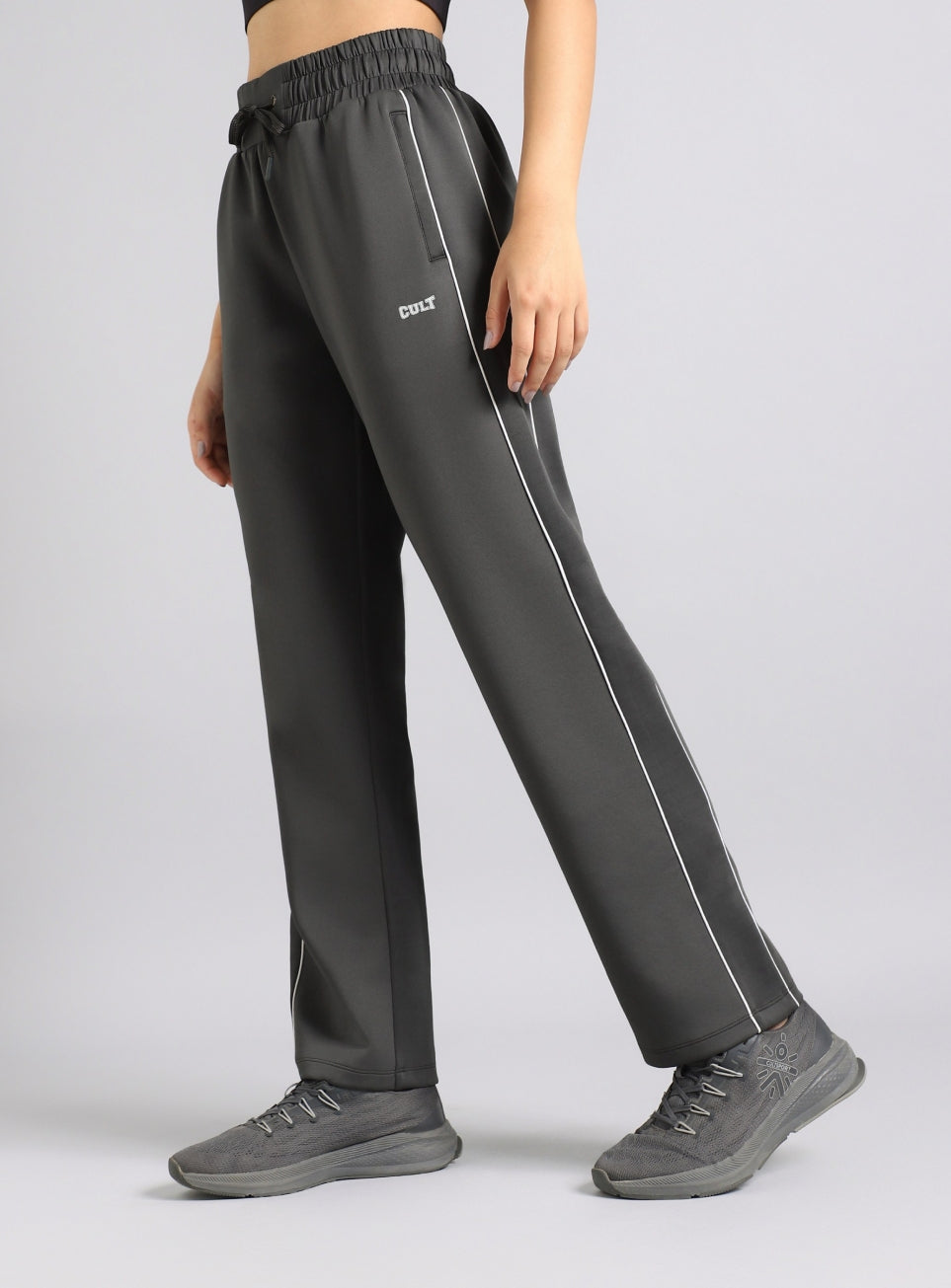 Women's Grey Combat Pro Training Trackpants
