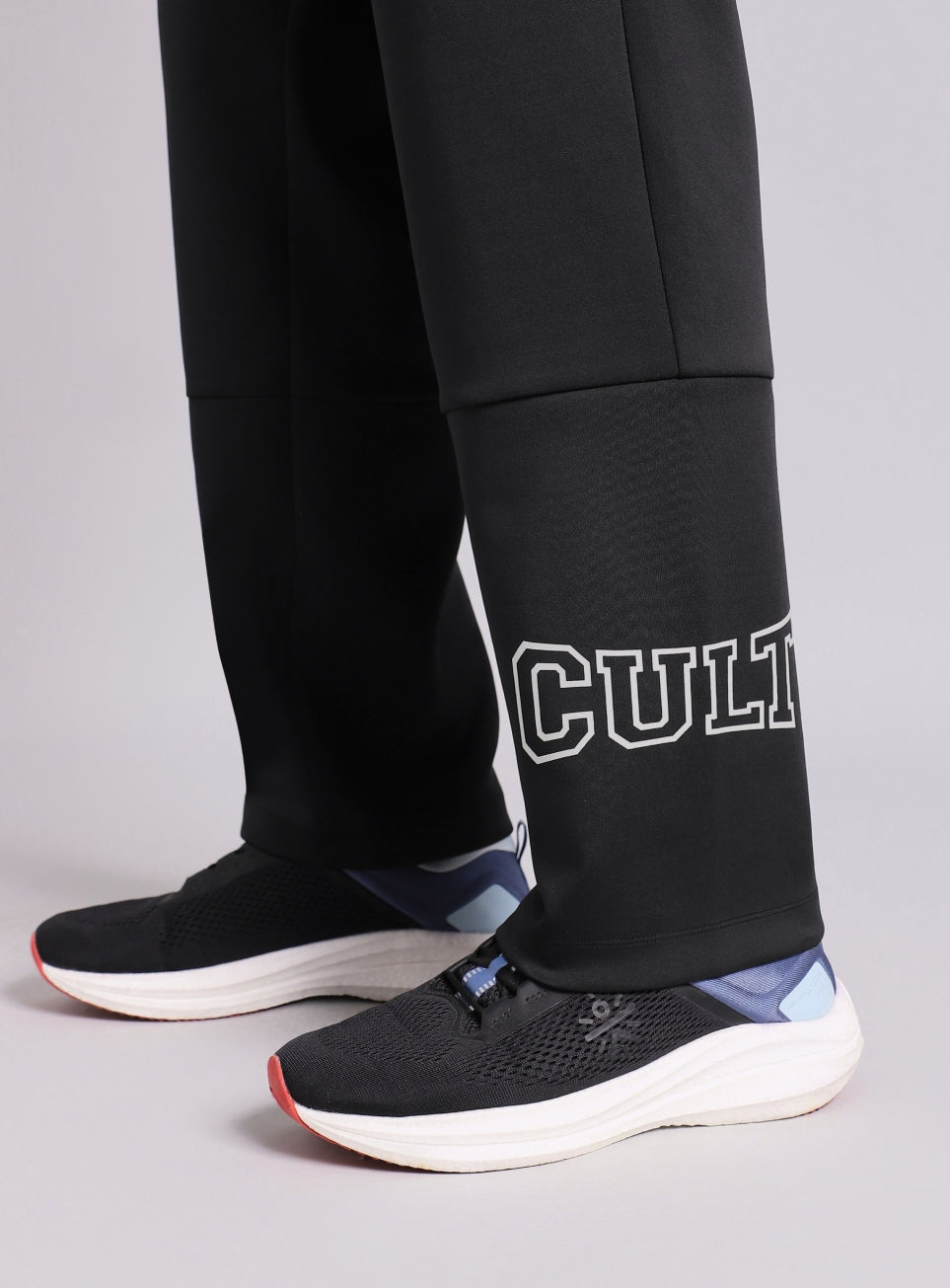 Men's Black Cult Fight Club Straight Fit Trackpants