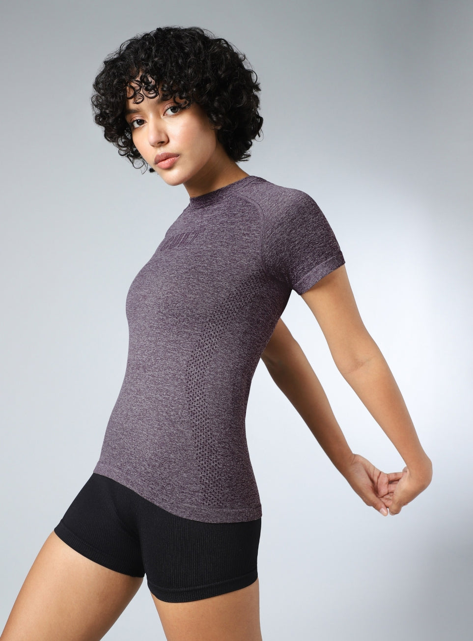 Women's Grey Contour Seamless T-shirt