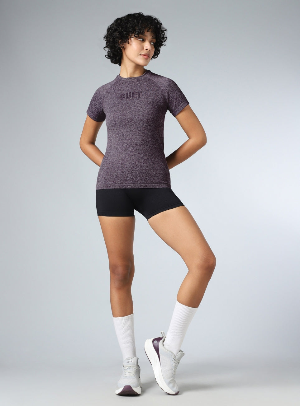 Women's Grey Contour Seamless T-shirt