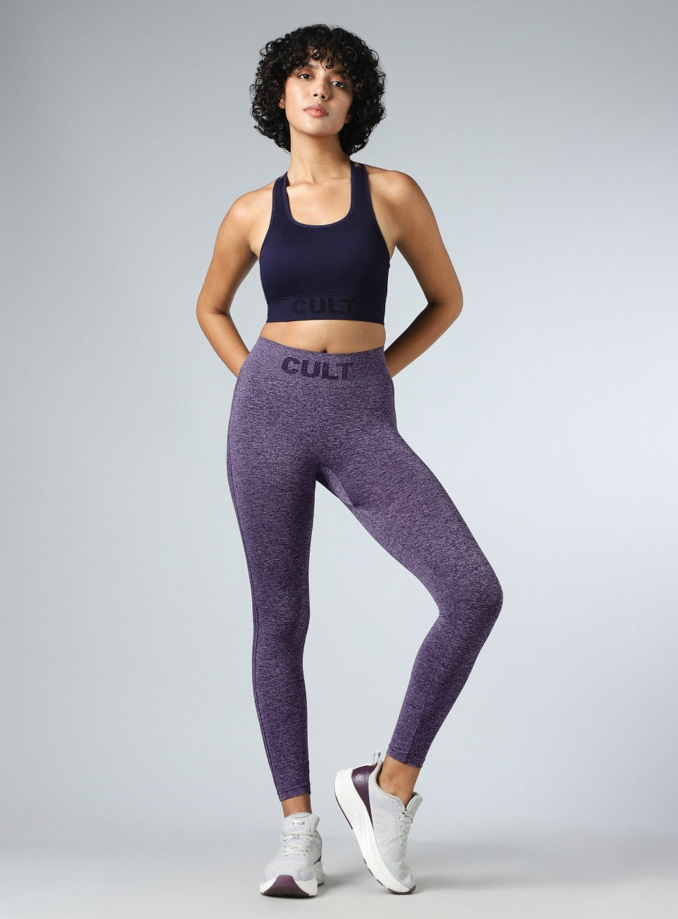 Women's Purple Momentum Seamless Tights