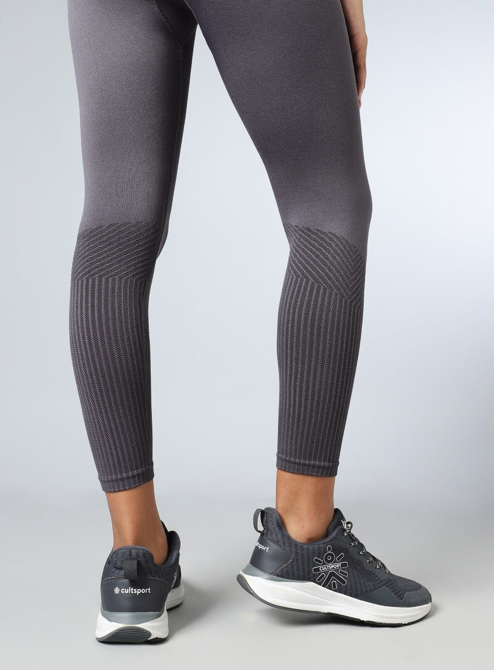 Women's Grey Power Move Seamless Tights