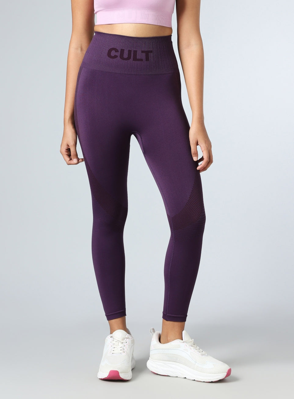Women's Purple Sculpt Seamless Tights