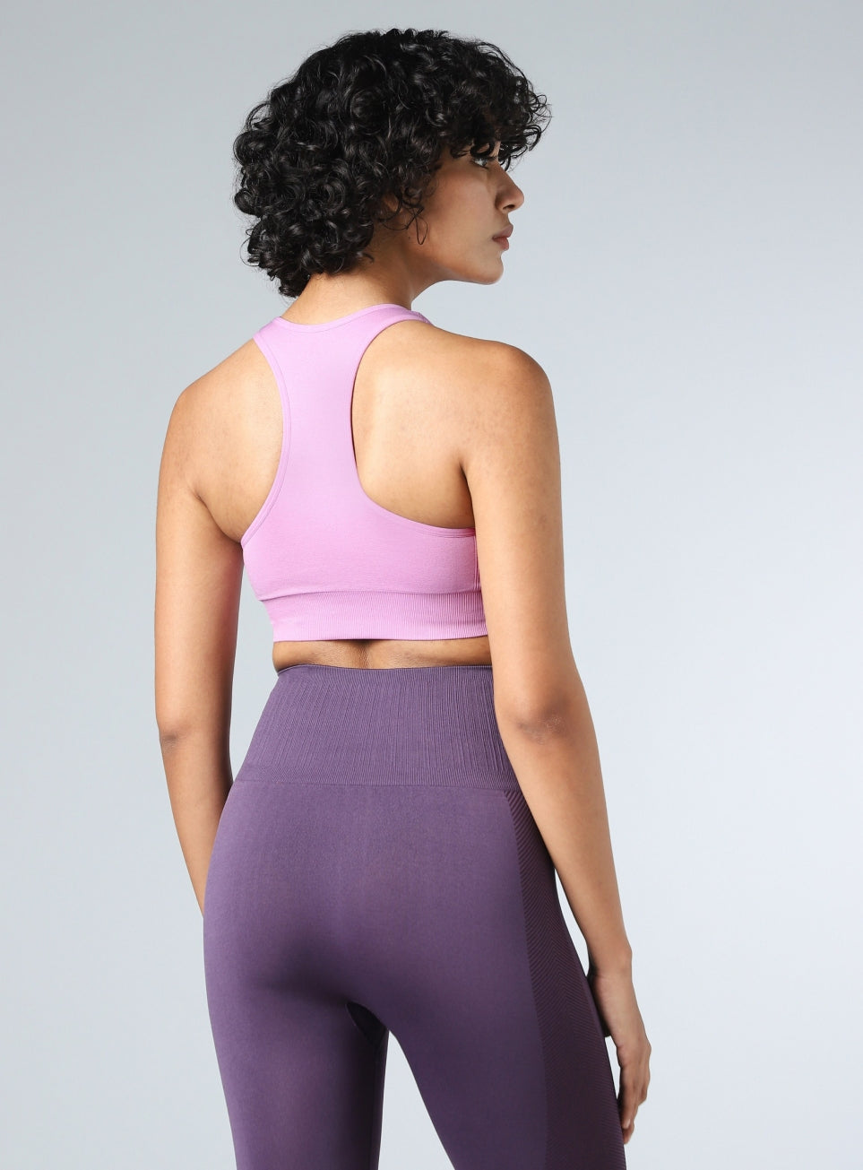 Women's Pink Motion Flow Medium Support Seamless Bra