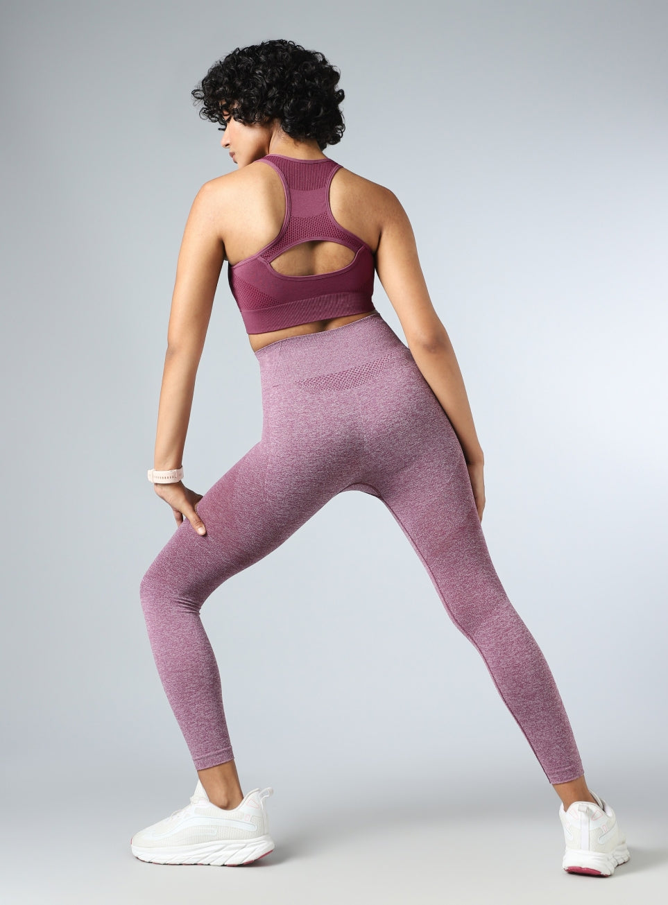 Women's Purple Momentum Medium Support Seamless Bra