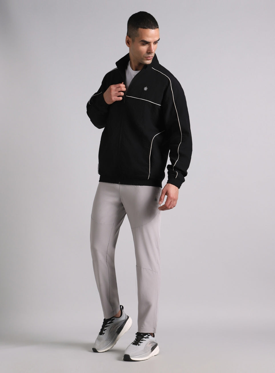 Men's Black Power Up Layering Train Jacket