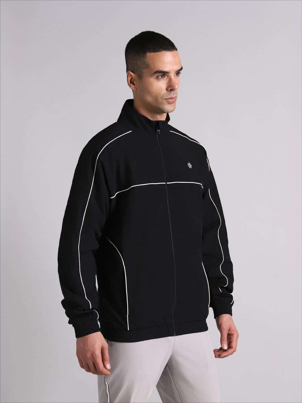 Men's Black Power Up Layering Train Jacket