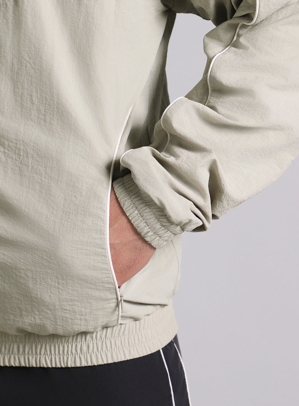 Men's Grey Power Up Layering Train Jacket