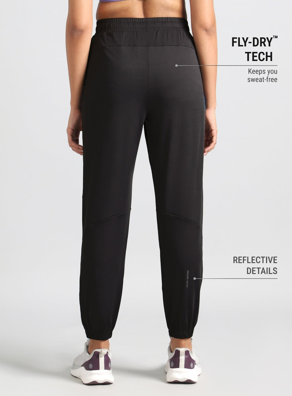 Women's Grey Halo Night Run Joggers