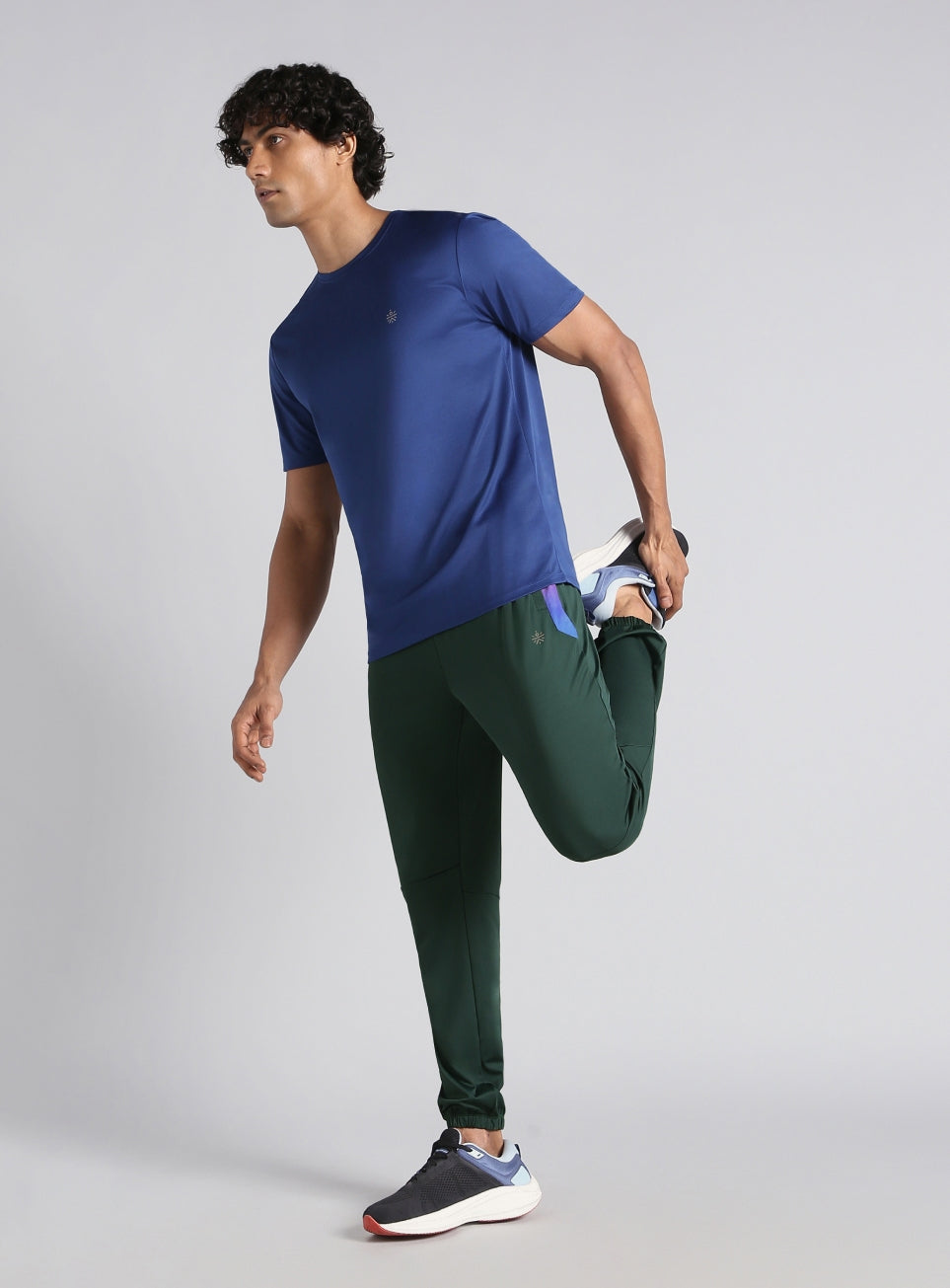 Men's Dark Green Halo Night Run Joggers