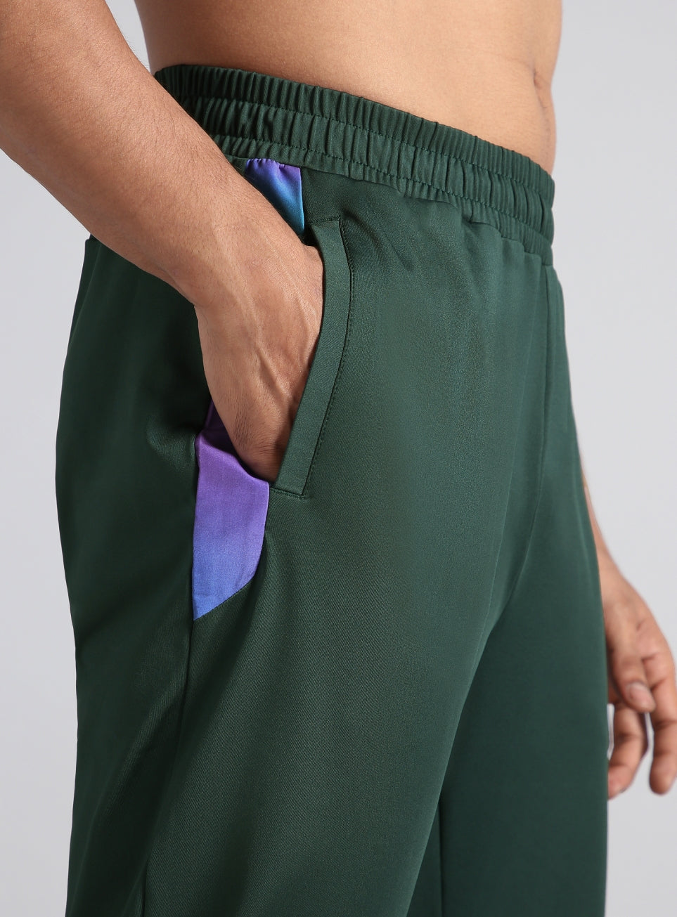 Men's Dark Green Halo Night Run Joggers
