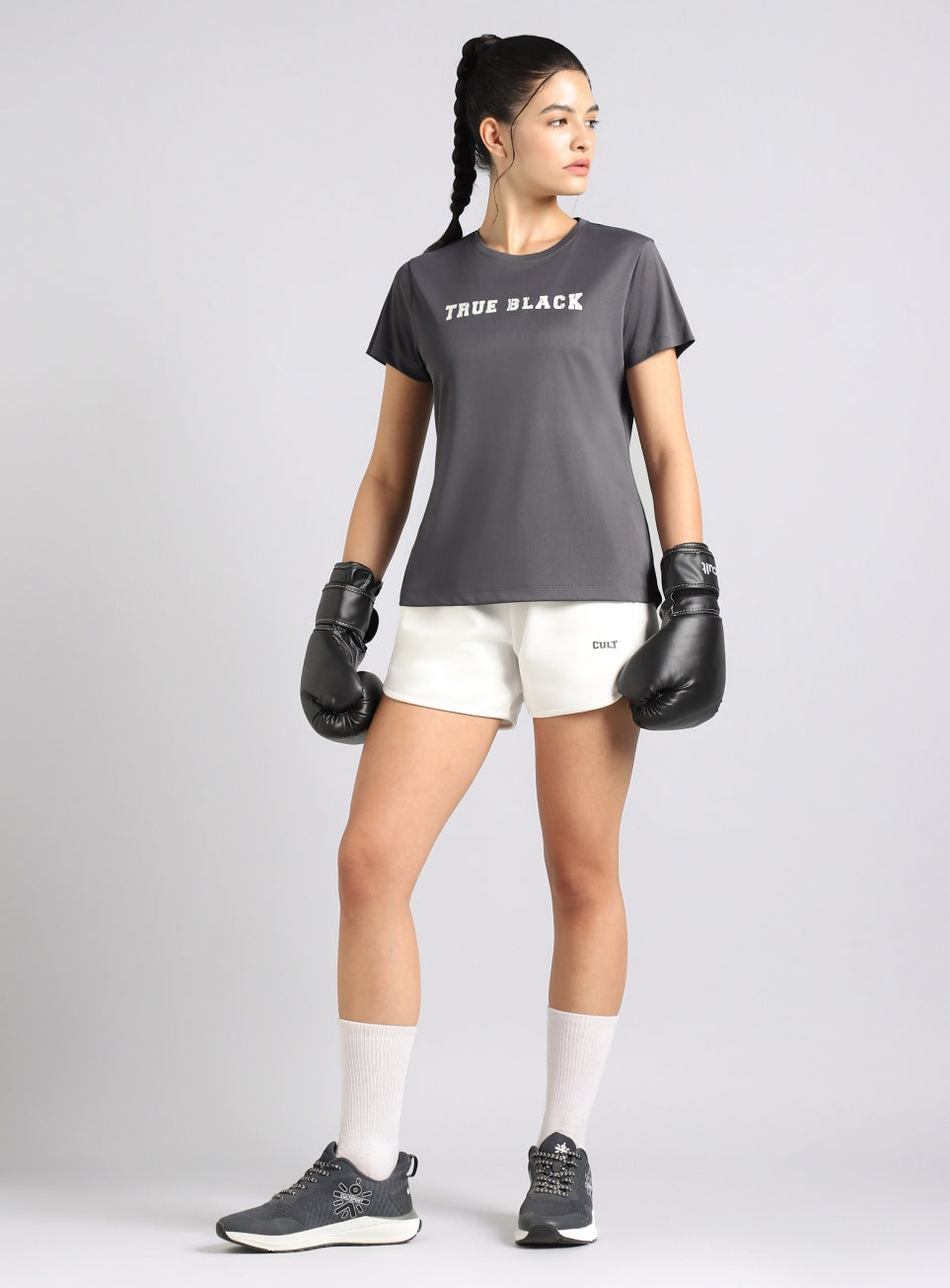 Women's Grey Combat Pro Training T-Shirt