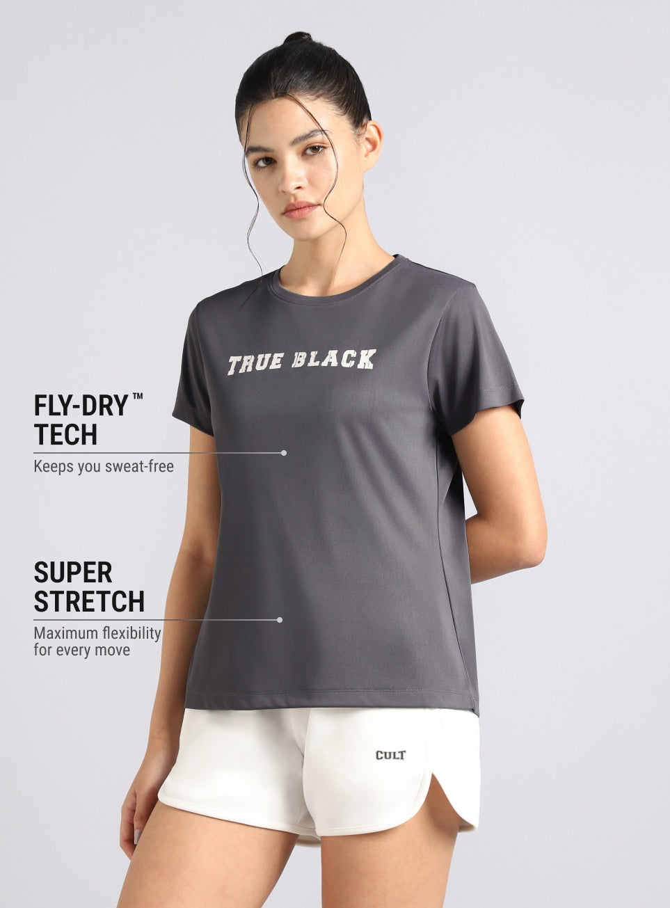 Women's Grey Combat Pro Training T-Shirt
