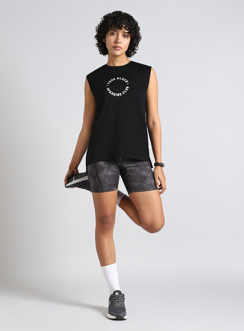 Women's Black Combat Training Muscle Tank