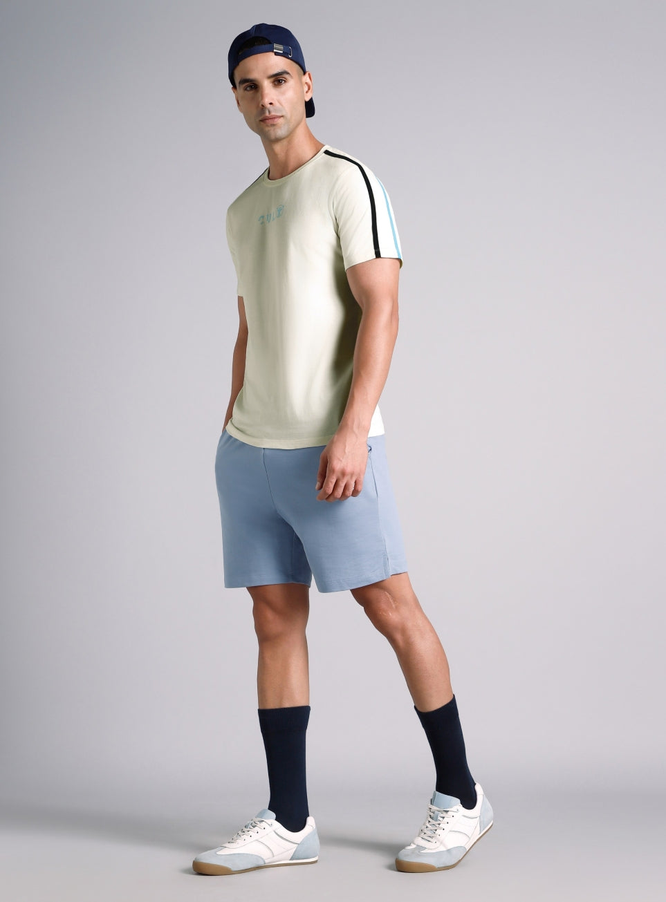 Men's White Contrast Playday T-shirt
