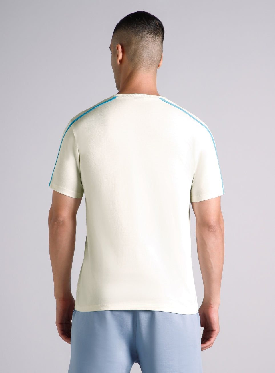Men's White Contrast Playday T-shirt