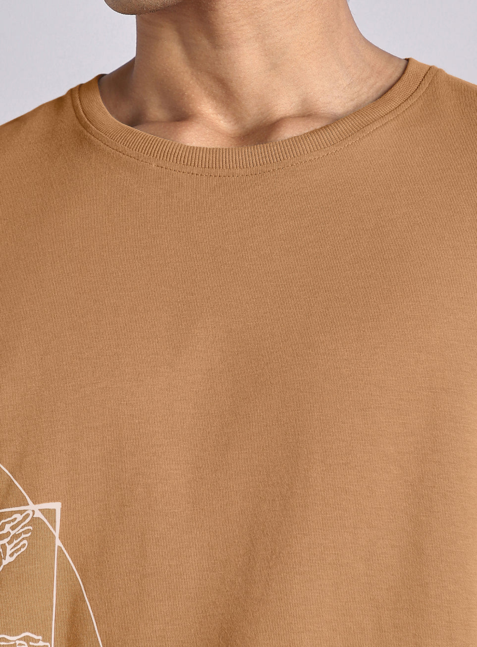 Men's Brown Signature V-Man T-shirt
