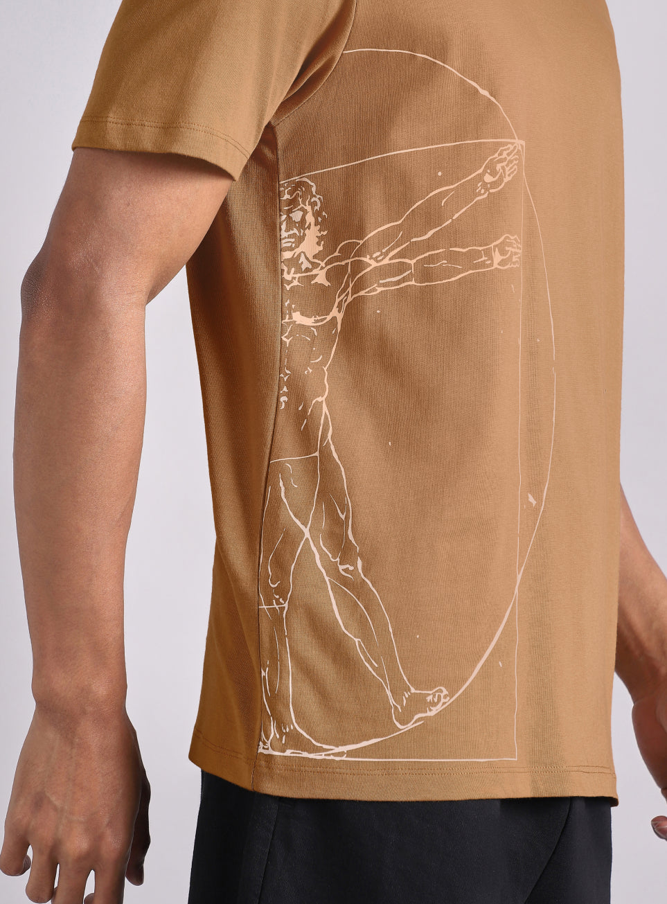 Men's Brown Signature V-Man T-shirt
