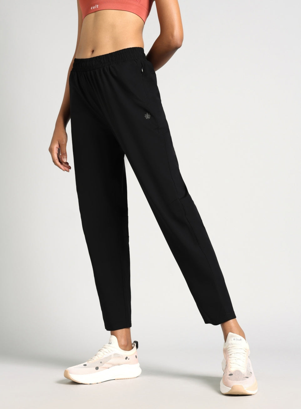 Women's Black Dark Series Running Trackpants