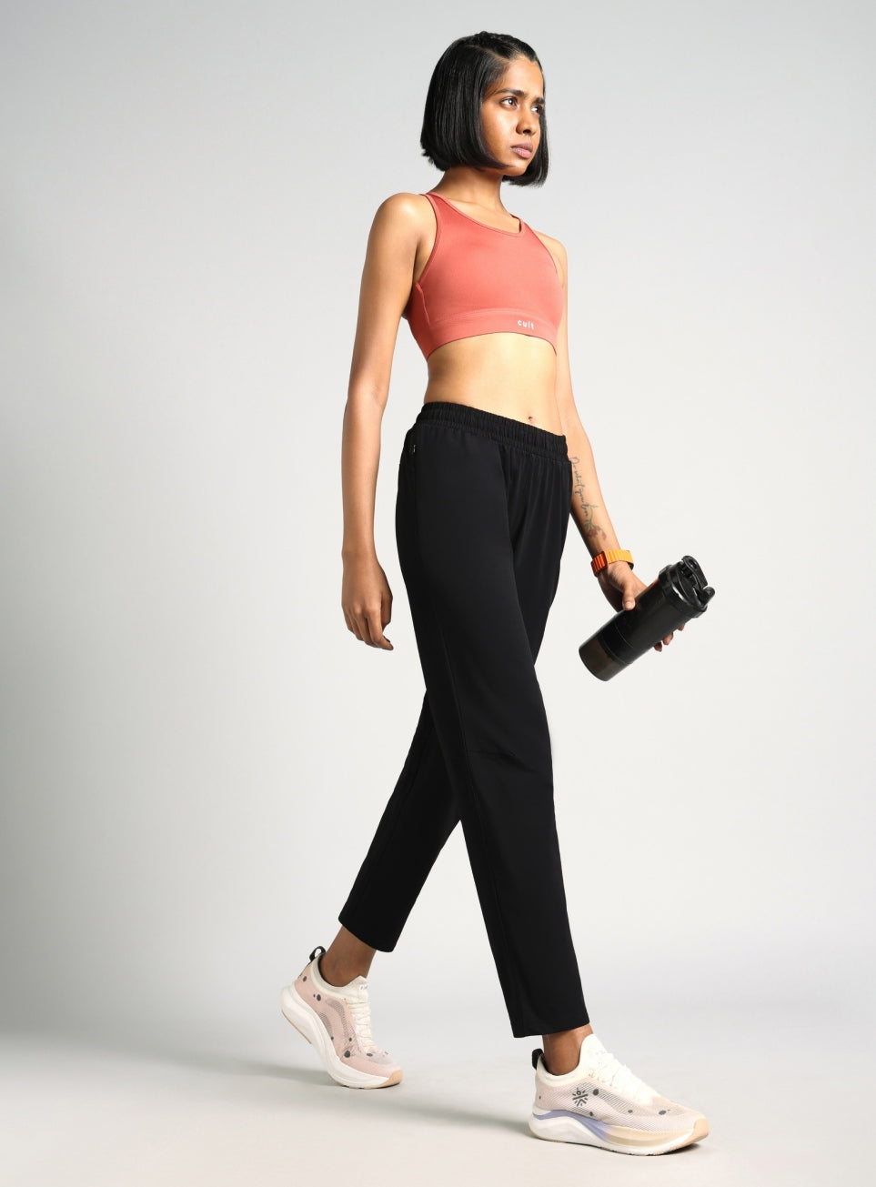 Women's Black Dark Series Running Trackpants