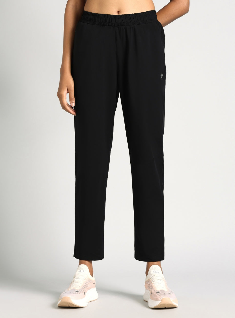 Women's Black Dark Series Running Trackpants
