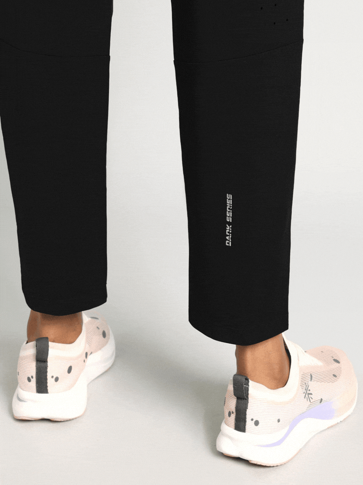 Women's Black Dark Series Running Trackpants