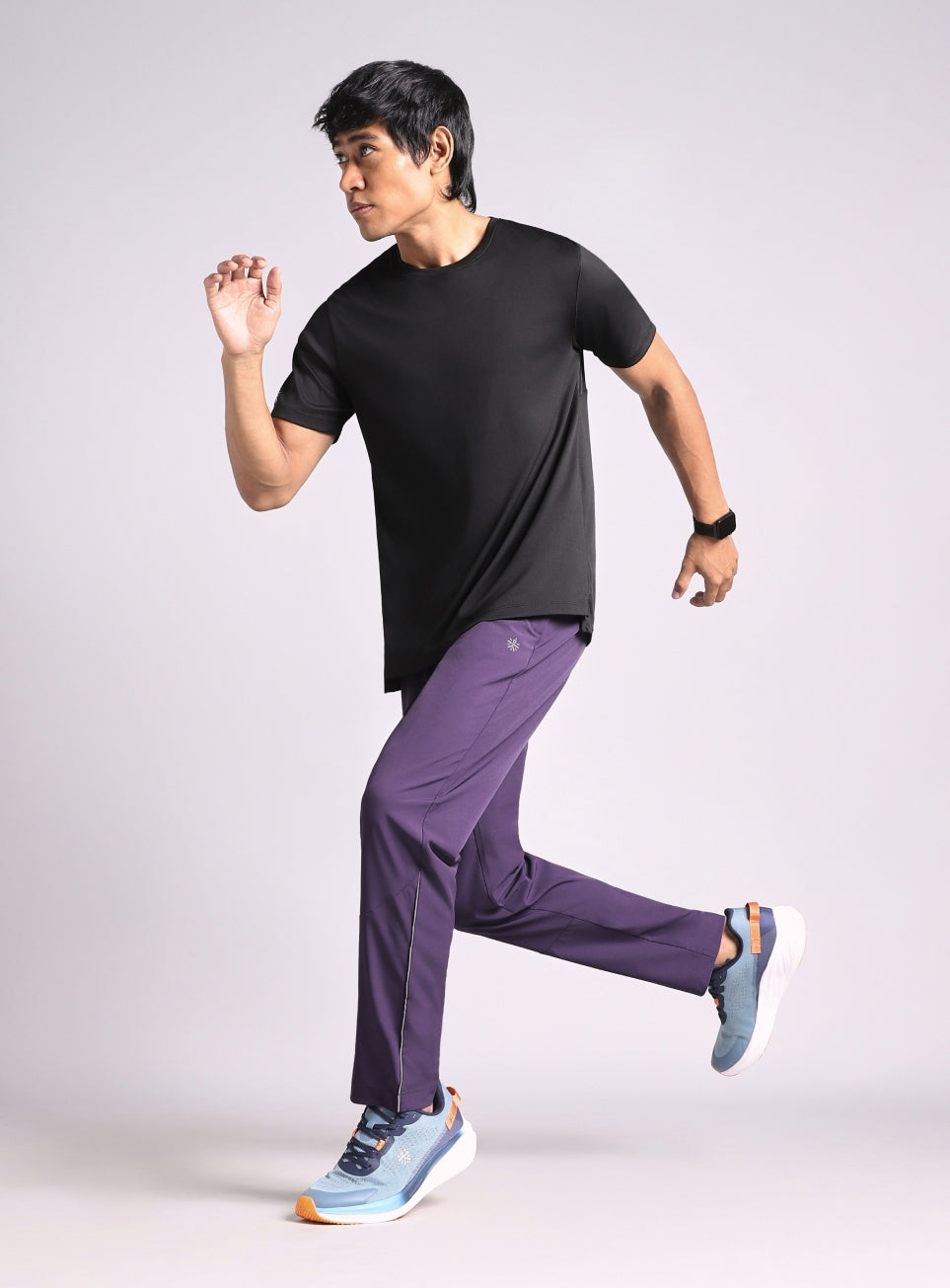 Men's Purple Speed Run Trackpants