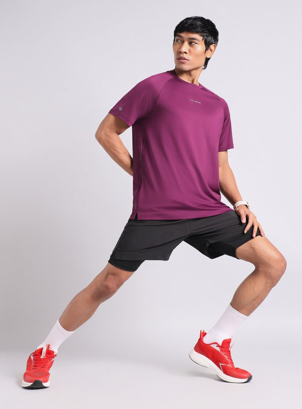 Men's Maroon Dark Series Speed Run T-shirt